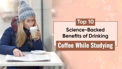 Drinking Coffee While Studying