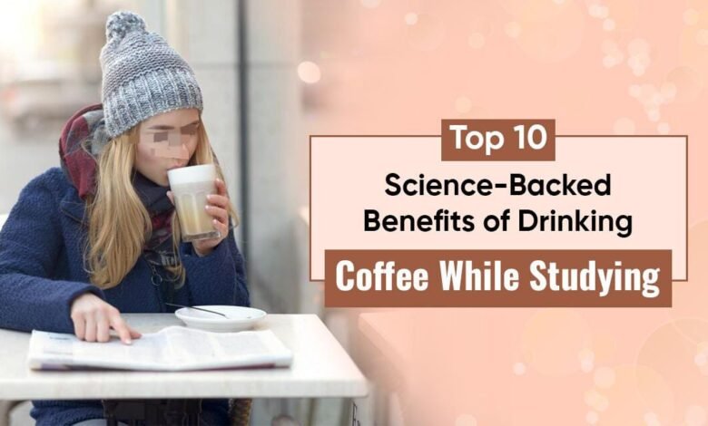 Drinking Coffee While Studying