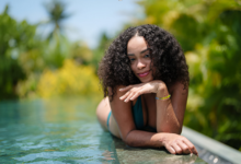 Your Poolside Routine: How to Keep Curly Hair Extensions Fresh All Summer Long