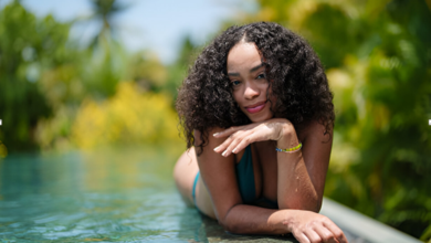 Your Poolside Routine: How to Keep Curly Hair Extensions Fresh All Summer Long