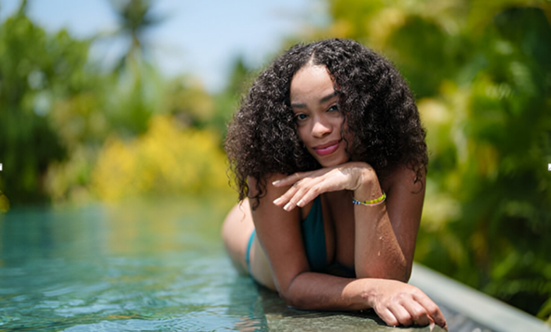 Your Poolside Routine: How to Keep Curly Hair Extensions Fresh All Summer Long
