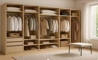 Wardrobes built to fit: Use every centimetre and keep your bedroom calm